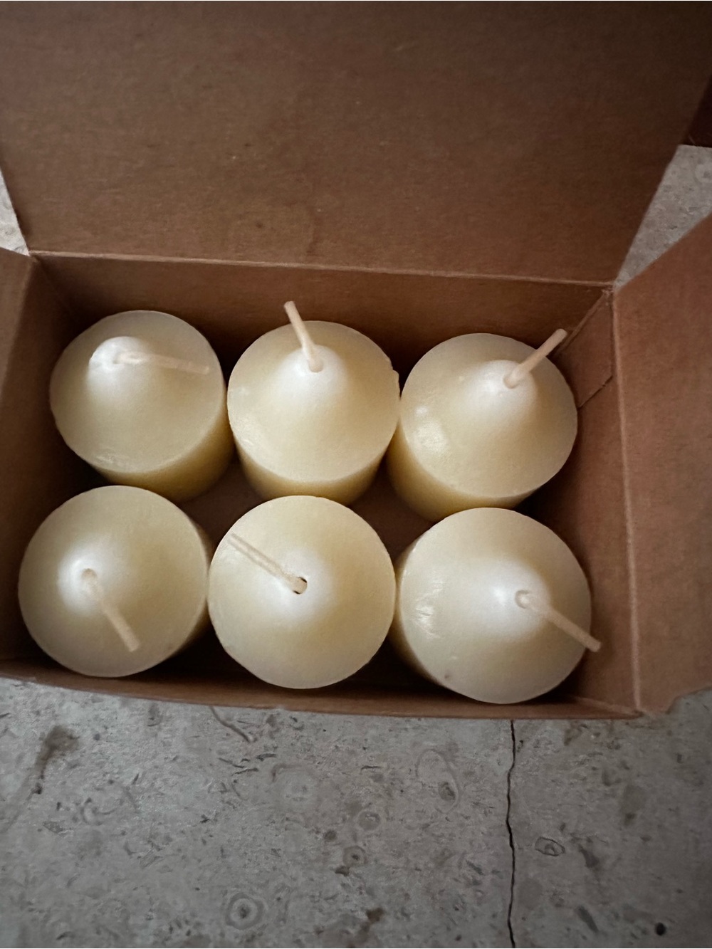 Vanilla Cream Votive Candle Set - 6 Pack PartyLite